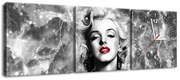 Gario Órás falikép Felvillanyozó Marilyn Monroe - 3 részes Méret: 90 x 30 cm