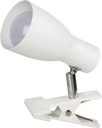 Beltéri csiptethető lámpa e27 20w fehér ebony