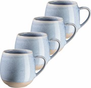 Mäser 4 db-os csészeszett AQUATA – 355 ml, kék, 355 ml