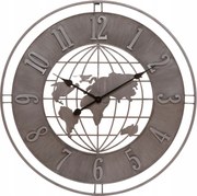 Dekoratív Falióra Fém Szürke loft 68 cm