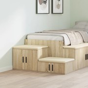 Tárolószekrény Sonoma tölgy 118x41x40 cm Mérnöki fa