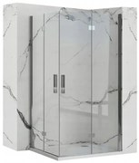 Zuhanykabin Rea Molier Chrome Double 80x100