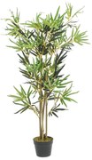 zöld mű bambuszfa 552 levéllel 120 cm
