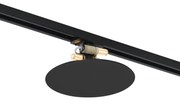 Modern fekete mennyezeti lámpa 1 fázisú sínrendszerhez 2 lámpás - Iconic Pulley