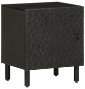 fekete tömör mangófa éjjeliszekrény 40 x 33 x 46 cm