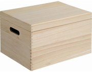 Kesper 69601 Tárolódoboz felnyíló fedéllel, fenyőfa, 39 x 29 x 23 cm, L