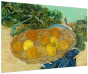 Kép - Vincent van Gogh, Still Life of  Oranges and Lemons with  Blue Gloves, reprodukciók (90x60 cm)