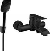 Mexen Pecos R62 fürdőkád csaptelep zuhanykészlettel, fekete - 7273R62-70