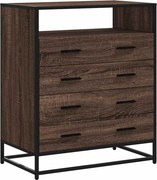 vidaXL barna tölgy szerelt fa fiókos szekrény 70x41x83,5 cm