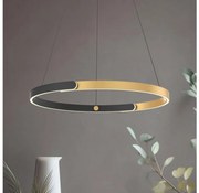 Zuma Line MD4417-1M-3BGD - LINOS LED csillár 30W 230V fekete/arany