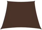 barna trapéz alakú oxford-szövet napvitorla 2/4 x 3 m