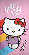 Hello Kitty Rainbow fürdőlepedő, strand törölköző 70x140cm (Fast Dry)