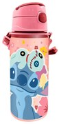 Disney Lilo és Stitch, A csillagkutya Scrump alumínium szívószálas kulacs akasztóval 600 ml