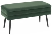 Halmar Steppelt pad tárolóhellyel VELVA 37x78 cm zöld/fekete HA0070