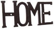 Öntöttvas fali dekoráció Home fekete, 9,6 x 27 cm