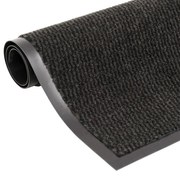 négyszögletes szennyfogó szőnyeg 90 x 150 cm fekete