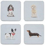 Curious Dogs 4 db-os poháralátét szett - Cooksmart ®
