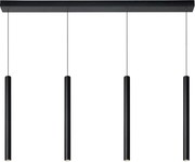 Lucide 74403/04/30 – Dimmelhető Csillár Zsinóron LORENZ 4×LED/4W/230V Fekete