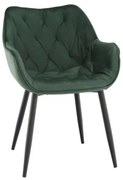 FEDRIS Velvet karosszék zöld