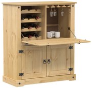 Corona tömör fenyőfa bortároló szekrény 97 x 45 x 114 cm