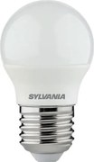LED izzó, E27, kisgömb, 4,2W, 470lm, 4000K (HF), SYLVANIA ToLEDo (SLED26)