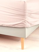 Homa jersey gumis lepedő TOP light pink