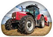 Traktor Red formapárna, díszpárna 40x29 cm