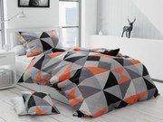 Geo Orange pamut ágynemű DeLuxe Ágynemű mérete: 140x200 cm, A csomag tartalma: Készletcsomagolás
