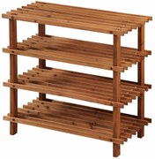 Kesper 69734 Cipősszekrény 4 polccal, sötét, 54 x52 x 26 cm