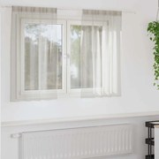 Függönyök függönyökkel 2 pcs Krémszínű Poliészter