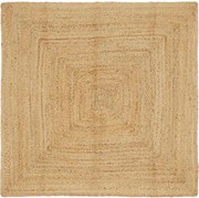vidaXL Területi szőnyeg Bézs 120 x 120 cm Juta