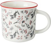 Winter Berry porcelán bögre, 400 ml