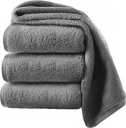 3 db Törölköző 500G Prémium Kéthurkos 70x140cm 500g Sötétszürke Szett