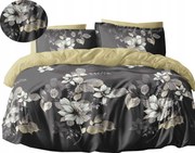 Flanel meleg ágyneműhuzat 140x200+párnahuzat Lengyel, levelek, virágok