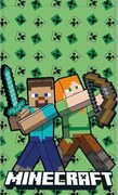 Minecraft Battle kéztörlő, arctörlő, törölköző 30x50cm