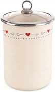 Zománcozott Ételtároló Edény Fedővel Hűtőszekrényhez Konyhai Tál 1,9L