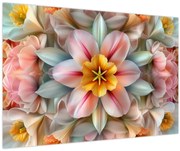 Kép - Kaleidoszkópos virág (90x60 cm)