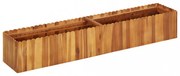 tömör akácfa kerti magaságyás 150 x 30 x 25 cm