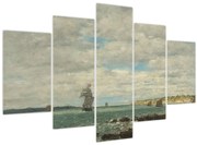 Kép - Eugène Boudin, Coast of Brittany, reprodukciók (150x105 cm)