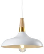 Lámpa Mennyezeti lámpatest SKANDI 4,7504,AC220-240V,50/60Hz,1*E27,IP20,átmérő 35CM,egyes,fehér