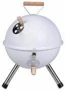 GARTHEN Faszenes mini grill kerek fehér