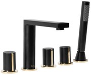 Fürdőkád csaptelep Rea ICON Black Matt