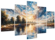 Kép - Napfestmény a víz felett (150x105 cm)