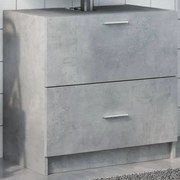 Betonszürke szerelt fa mosdószekrény 59 x 37 x 59 cm