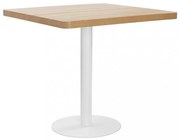világosbarna MDF bisztróasztal 80 x 80 cm