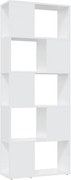 vidaXL fehér szerelt fa térelválasztó könyvszekrény 60 x 24 x 155 cm