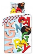 Angry Birds mintás gyerek ágyneműhuzat 160 x 200 + 70 x 80 cm