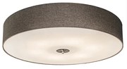 Rusztikus mennyezeti lámpa taupe 70 cm - Drum Jute
