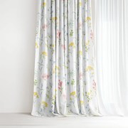 Goldea pamut drapéria deluxe - virágzó réti virágok 140x160 cm