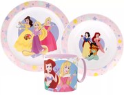 Disney Hercegnők True étkészlet, micro műanyag szett bögrével 265 ml